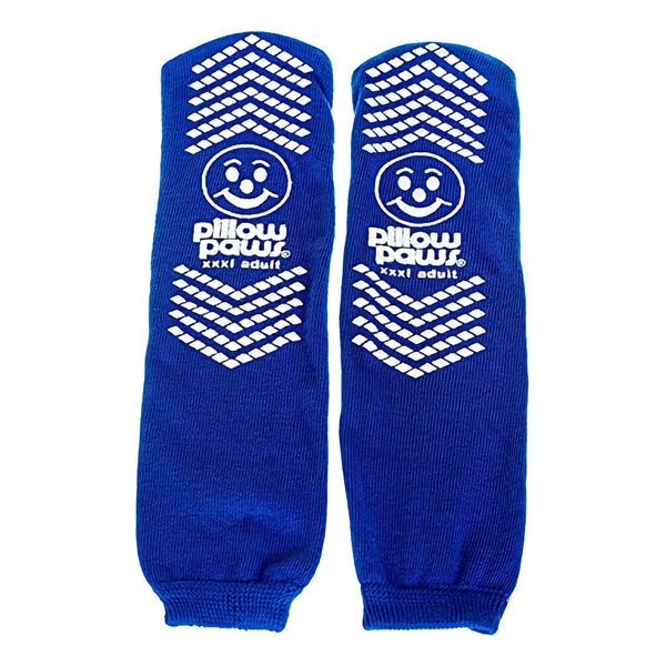 Pillow Paws® 360° Imprint Slipper Socks Unisex Adult 3X-Large / X-Wide All Around Tread Single Patient Use Royal Blue (554158_CS) 48/CS