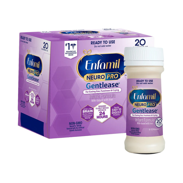 Enfamil NeuroPro™ Gentlease® Infant Formula Unflavored 2 oz. Bottle Liquid Milk-Based Crying / Spitup (1118214_CS) 48/CS