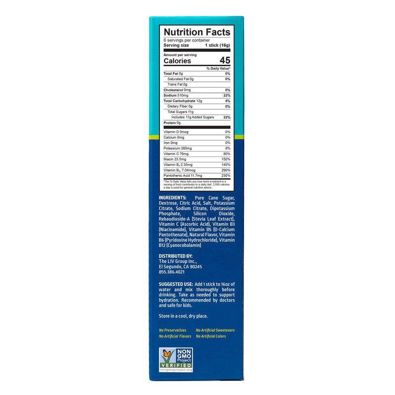 Liquid I.V.® Hydration Multiplier® Oral Electrolyte Solution Watermelon Flavor 0.56 oz. Electrolyte (1220421_BX) 6/BX