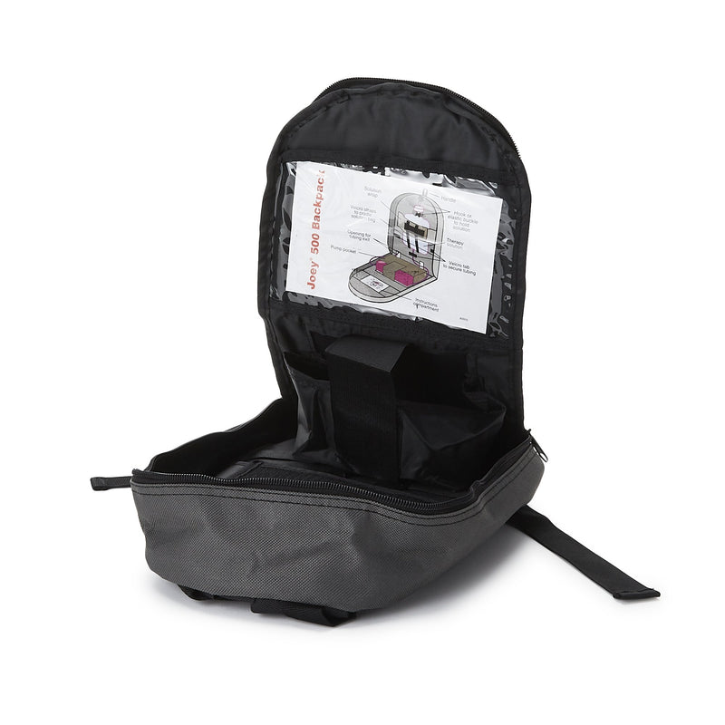 McKesson Feeding Pump Backpack Black, Pump Pocket, Outside View Window, Solution Wrap, Support Straps, 2 X 8 X 13 Inch (1138435_EA) 1/EA