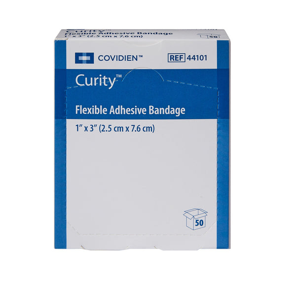 Curity™ Adhesive Strip 1 X 3 Inch Fabric Rectangle Tan Sterile (731917_BX) 50/BX