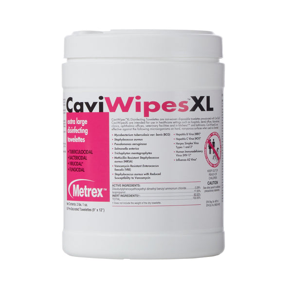 CaviWipes™ Surface Disinfectant Premoistened Alcohol Based Manual Pull Wipe 66 Count Canister Alcohol Scent NonSterile (486719_CN) 1/CN