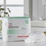 McKesson Unisex Adult Absorbent Underwear Pull On with Tear Away Seams Large Disposable Moderate Absorbency (1123833_CS) 72/CS