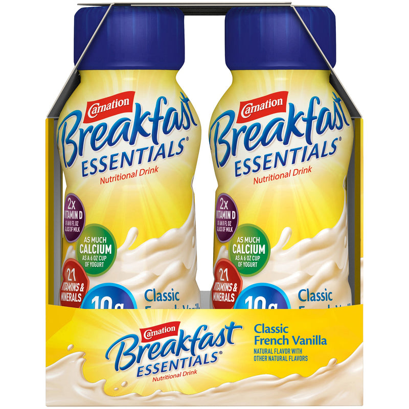 Carnation Breakfast Essentials® Oral Supplement French Vanilla Flavor Liquid 8 oz. Bottle (906177_EA) 1/EA