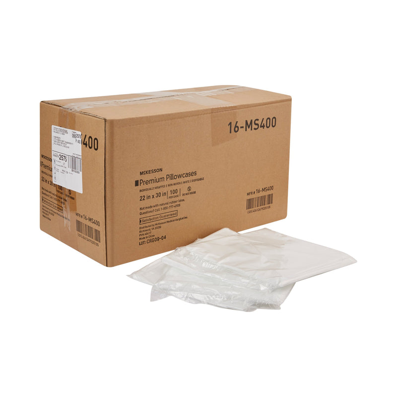 McKesson Pillowcase Standard White Disposable (1081637_CS) 100/CS