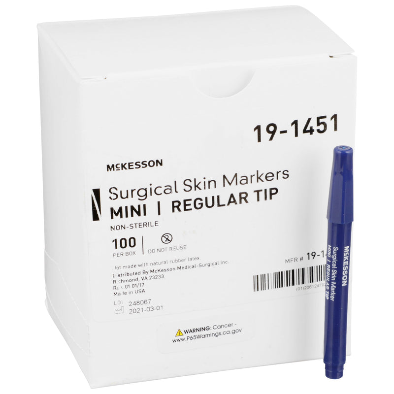 McKesson Skin Marker Prep-Resistant Gentian Violet Ink NonSterile Mini Regular Tip (1042455_EA) 1/EA