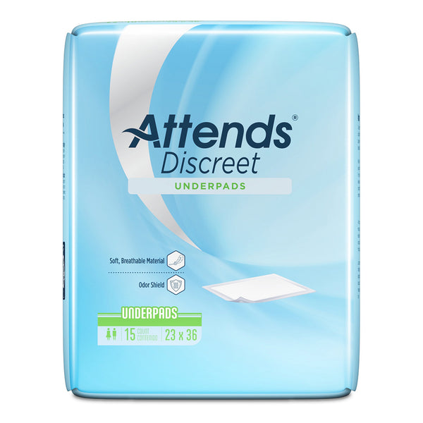 Attends® Discreet Disposable Underpad 23 X 36 Inch Polymer Light Absorbency (706468_PK) 1/PK