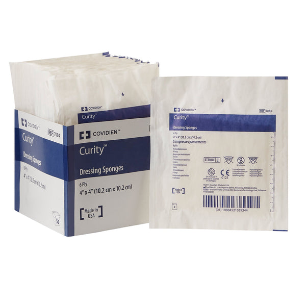 Curity™ Nonwoven Sponge 4 X 4 Inch 6-Ply Sterile 2 per Pack (319263_CT) 25/CT