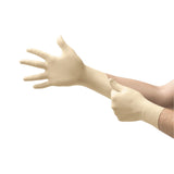 Diamond Grip™ Exam Glove Large NonSterile Latex Standard Cuff Length Textured Fingertips White Not Rated (307871_BX) 100/BX
