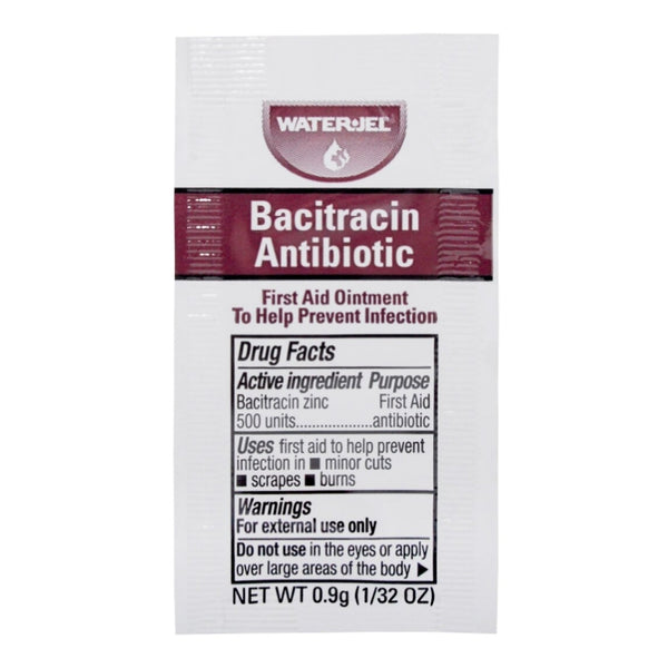 Water Jel® First Aid Antibiotic Bacitracin Zinc Ointment 0.9 Gram Individual Packet (769261_CS) 1800/CS