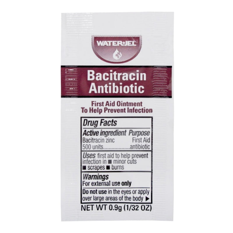 Water Jel® First Aid Antibiotic Bacitracin Zinc Ointment 0.9 Gram Individual Packet (769261_CS) 1800/CS