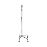 McKesson Large Base Quad Cane Steel 29 to 37-1/2 Inch Height Chrome (1065218_EA) 1/EA