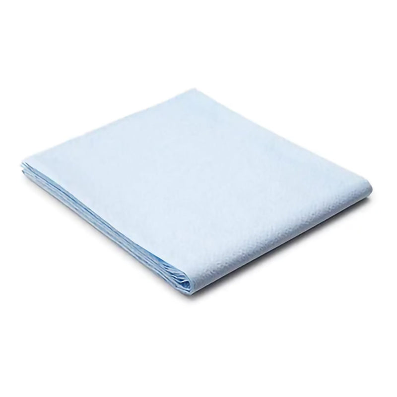 Tidi® Everyday Stretcher Sheet Flat 40 X 72 Inch Blue Tissue / Poly Disposable (382510_CS) 50/CS