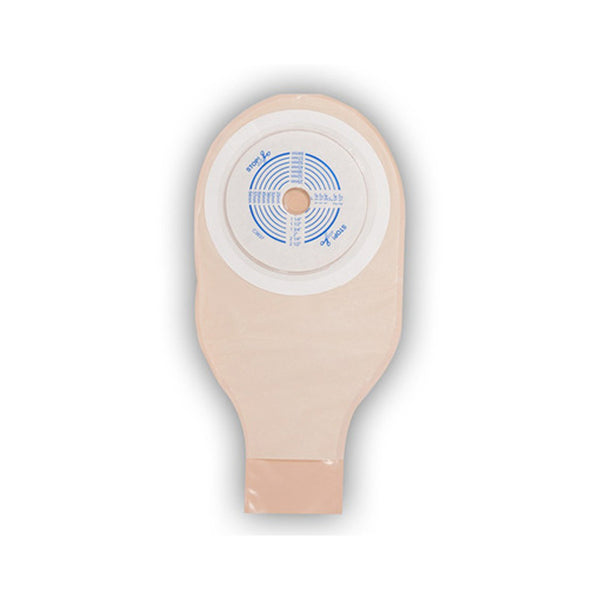 ActiveLife® Colostomy Pouch One-Piece System 12 Inch Length Flat, Pre-Cut 1-1/4 Inch Stoma Drainable (150300_BX) 10/BX