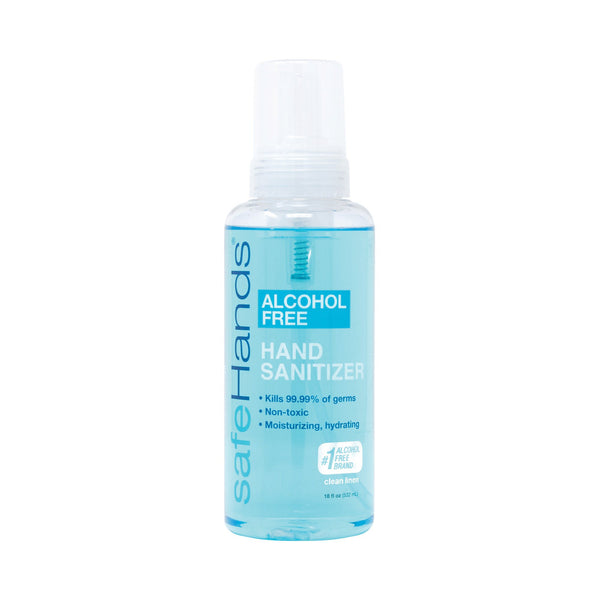 safeHands® Alcohol-Free Hand Sanitizer 18 oz. BZK (Benzalkonium Chloride) Foaming Bottle (868129_CS) 4/CS