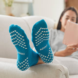 McKesson Slipper Socks Unisex Adult Large Single Tread Single Patient Use Teal (1038459_CS) 48/CS