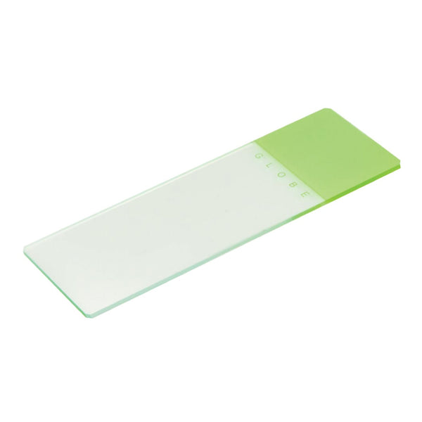 Globe 1324 Series Microscope Slide 25 X 75 X 1.1 mm Green Frosted End (887688_BX) 72/BX