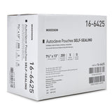 McKesson Sterilization Pouch Ethylene Oxide (EO) Gas / Steam 7-1/2 X 13 Inch Transparent Blue / White Self Seal Paper / Film (960945_BX) 200/BX