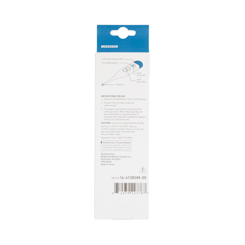 McKesson Digital Stick Thermometer Oral Probe Handheld (508755_BX) 25/BX