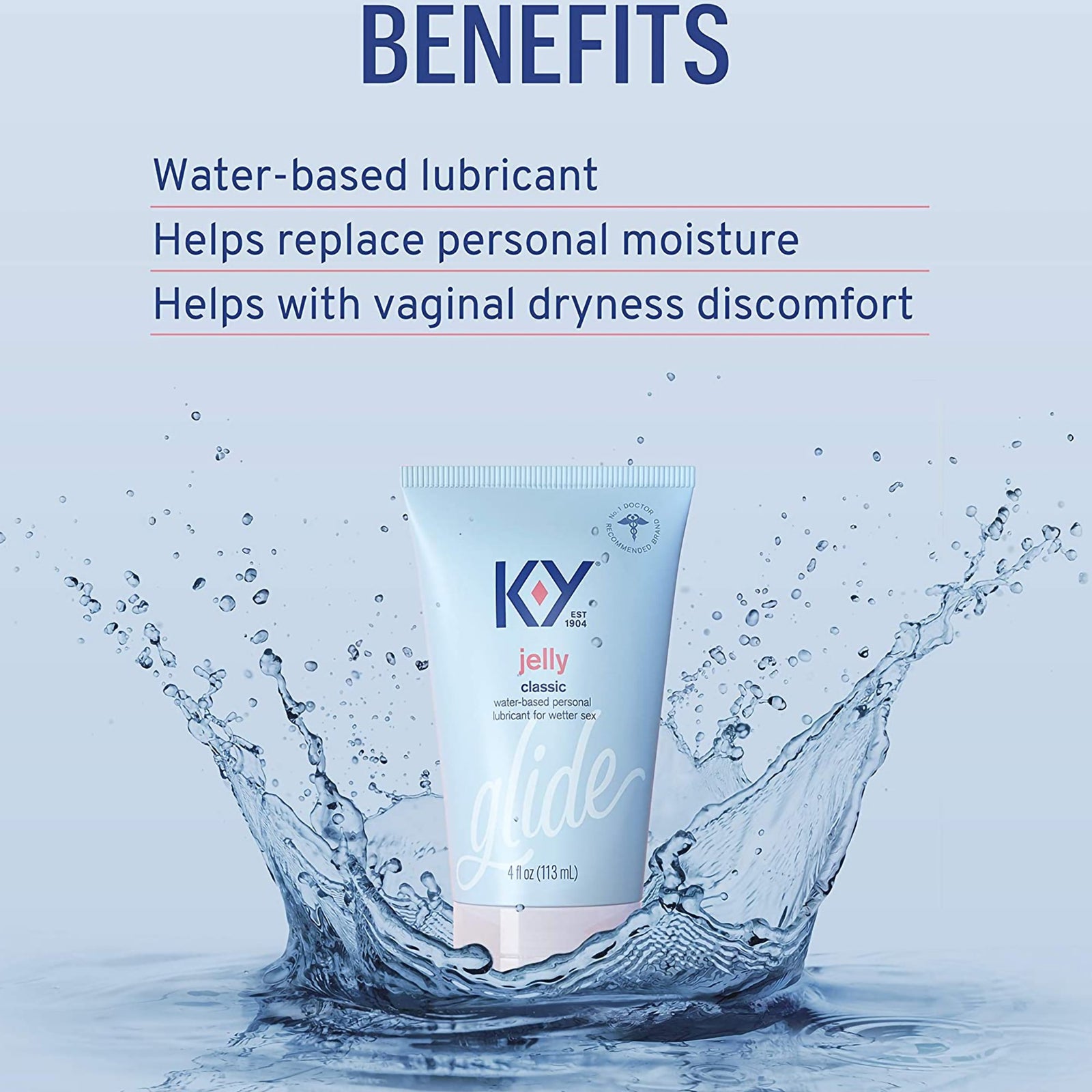 K-Y Personal Lubricant 4 oz. Tube NonSterile (956546_EA) 1/EA GoodEarth Products K-Y Personal Lubricant 4 oz. Tube NonSterile (956546_EA) 1/EA GoodEarth Products