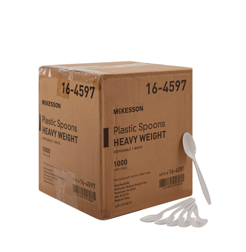 McKesson Spoon Heavy Weight White Polypropylene (959248_CS) 1000/CS