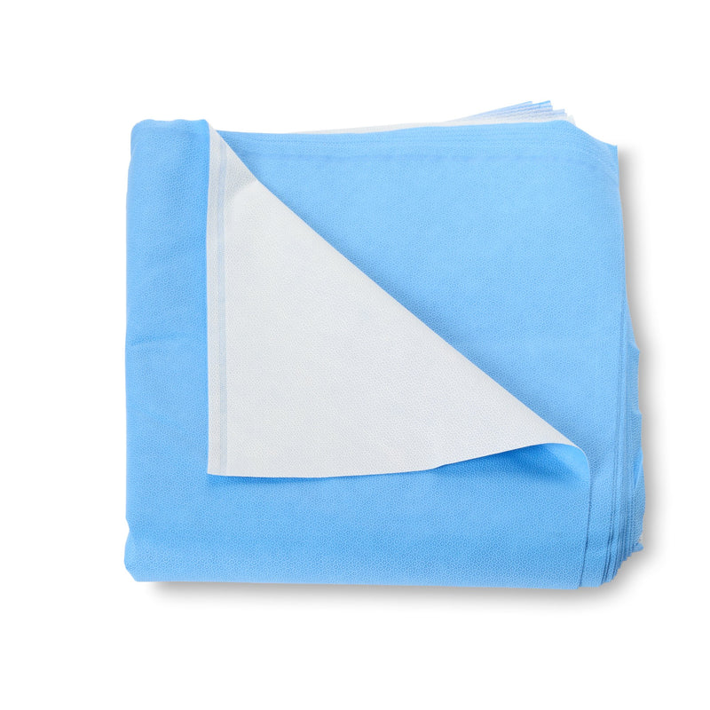 QUICK CHECK* H400 Sterilization Wrap White / Blue 36 X 36 Inch Dual Layer SMS Polypropylene Steam / EO Gas / Hydrogen Peroxide (809429_CS) 72/CS