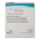 DuoDERM® Extra Thin CGF® Thin Hydrocolloid Dressing Film Backing 2 X 4 Inch Rectangle Hydrocolloid / Film (205196_BX) 20/BX