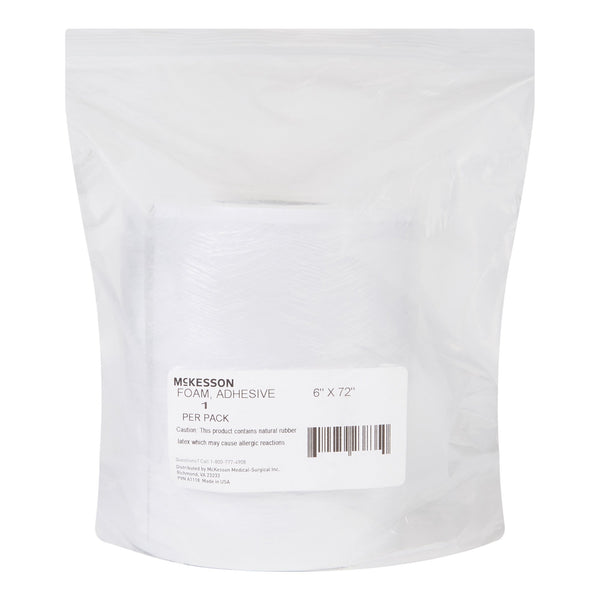 McKesson Orthopedic Padding Roll Adhesive 6 X 72 Inch Poly Foam NonSterile (1111089_RL) 1/RL