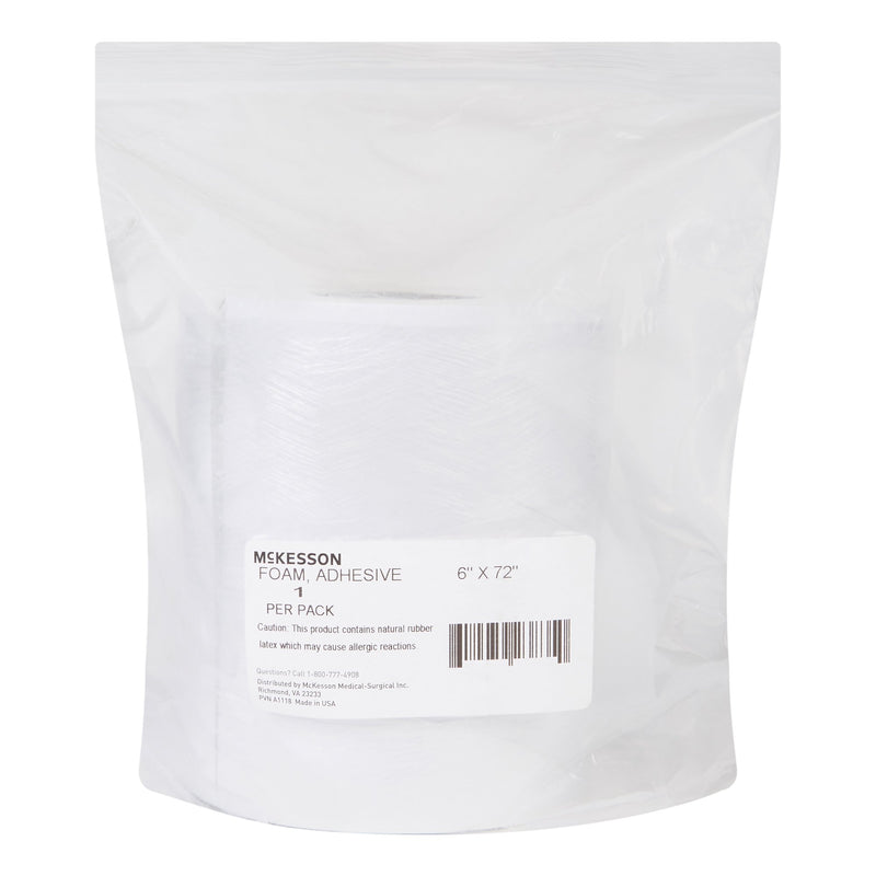 McKesson Orthopedic Padding Roll Adhesive 6 X 72 Inch Poly Foam NonSterile (1111089_RL) 1/RL
