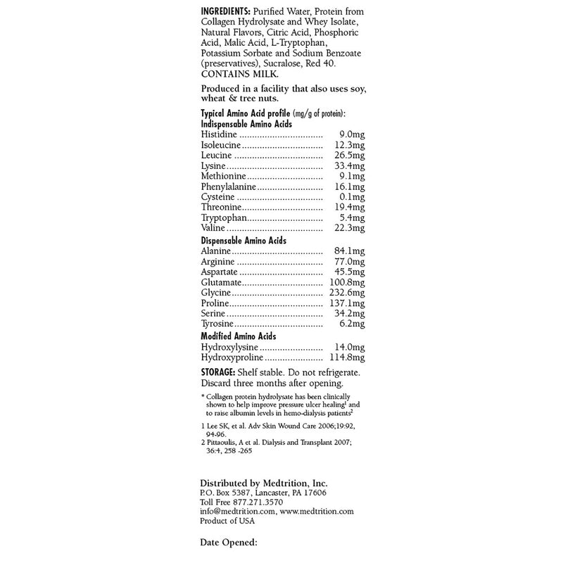 ProSource™ NoCarb Oral Supplement Berry Punch Flavor Liquid 30 oz. Bottle (709355_CS) 4/CS