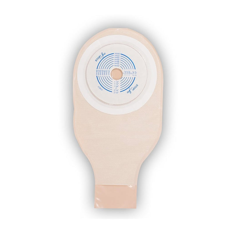 ActiveLife® Colostomy Pouch One-Piece System 12 Inch Length Flat, Trim to Fit 3/4 to 2-1/2 Inch Stoma Drainable (372845_BX) 10/BX