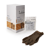 McKesson Perry® Surgical Glove Size 8 Sterile Latex Standard Cuff Length Smooth Brown Not Chemo Approved (1044732_BX) 50/BX