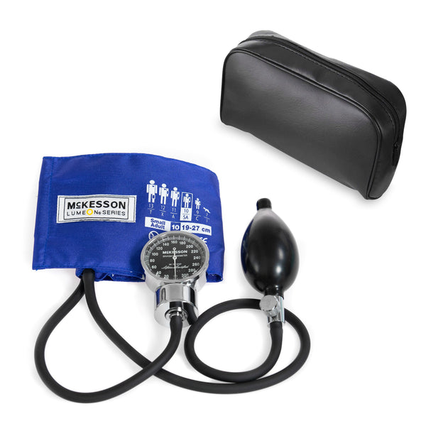McKesson LUMEON™ Aneroid Sphygmomanometer Unit Small Adult Cuff Nylon Cuff 19 - 27 cm Pocket Aneroid (803182_CS) 20/CS