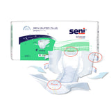Seni® Super Plus Unisex Adult Incontinence Brief Regular Disposable Heavy Absorbency (1163866_PK) 25/PK