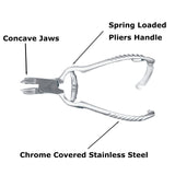 McKesson Nail Nipper Concave Jaw 4-1/2 Inch Length Chrome Covered Stainless Steel (487554_EA) 1/EA