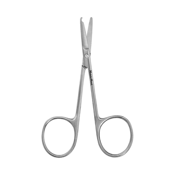 MeisterHand® Stitch Scissors Spencer 3-1/2 Inch Length OR / Surgical Grade German Stainless Steel NonSterile Finger Ring Handle Straight Blunt Tip / Blunt Tip (421381_EA) 1/EA