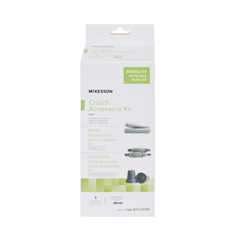 McKesson Crutch Accessory Kit For use with Universal Quick-Adjust Aluminum Crutch, MFR # 146-RTL10433 (1103370_KT) 1/KT