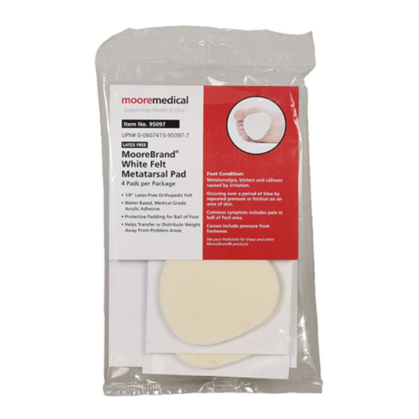 McKesson Pedi-Pads Metatarsal Cushion Size 106-L Adhesive (1111086_CS) 192/CS