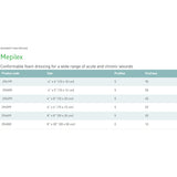 Mepilex® Foam Dressing 8 X 8 Inch Without Border Film Backing Silicone Adhesive Square Sterile (712212_CS) 20/CS