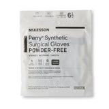 McKesson Perry® Performance Plus Surgical Glove Size 6.5 Sterile Polychloroprene Standard Cuff Length Smooth Dark Green Chemo Tested (1044737_BX) 50/BX