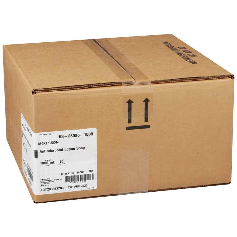 McKesson Antimicrobial Soap Lotion 1,000 mL Dispenser Refill Bag Herbal Scent (468273_EA) 1/EA