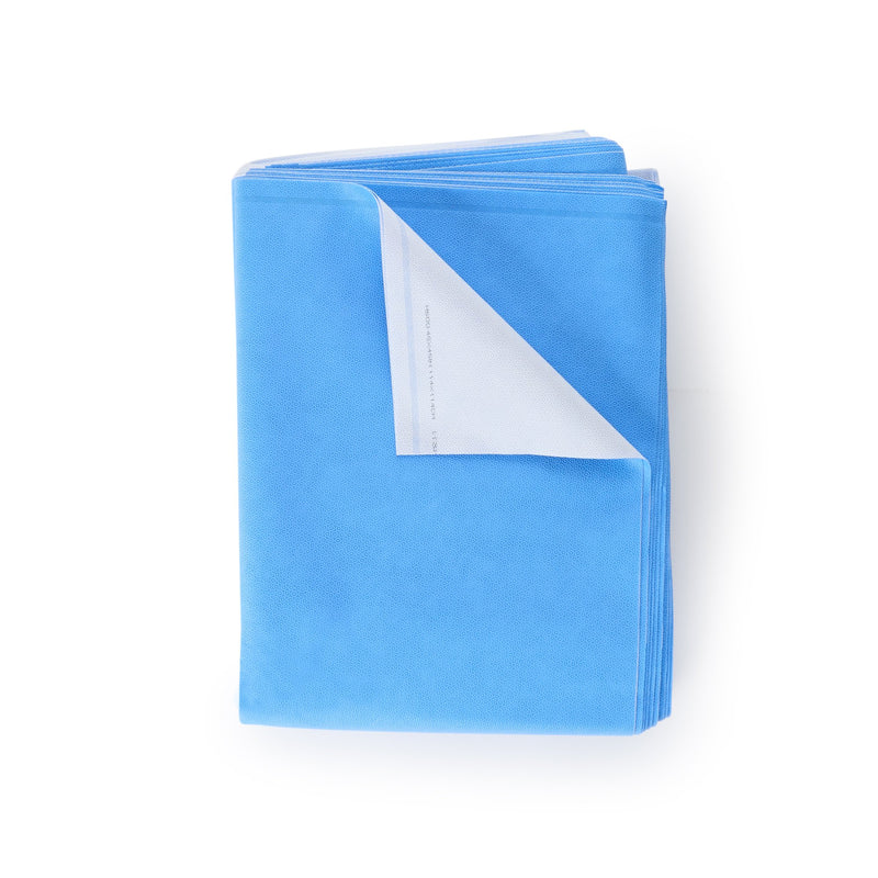 QUICK CHECK* H600 Sterilization Wrap White / Blue 45 X 45 Inch Dual Layer SMS Polypropylene Steam / EO Gas / Hydrogen Peroxide (810876_CS) 48/CS