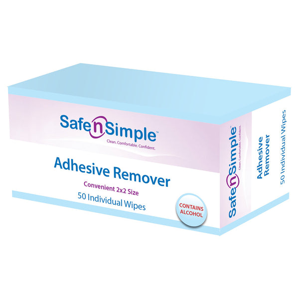 Safe N Simple Adhesive Remover Wipe (895484_BX) 50/BX