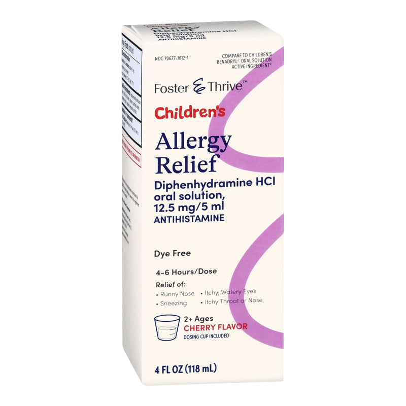 Foster & Thrive™ Children's Allergy Relief 12.5 mg / 5 mL Strength Liquid 4 oz. (1235097_EA) 1/EA