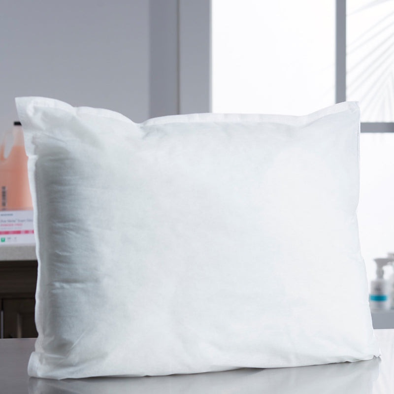 McKesson Bed Pillow 18 X 24 Inch White Single Patient Use (939589_EA) 1/EA