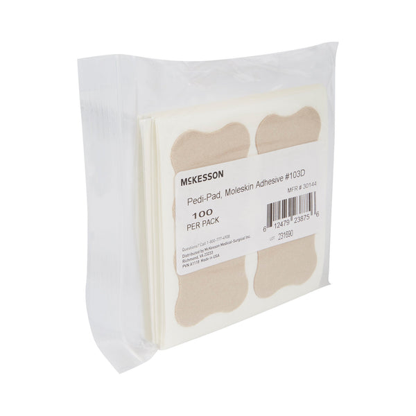 McKesson Pedi-Pad Protective Pad Size 103-D Adhesive Foot (1111097_PK) 100/PK