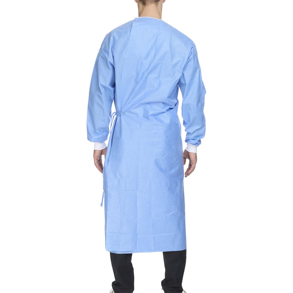 McKesson Non-Reinforced Surgical Gown with Towel X-Large Blue Sterile AAMI Level 3 Disposable (1104453_CS) 28/CS