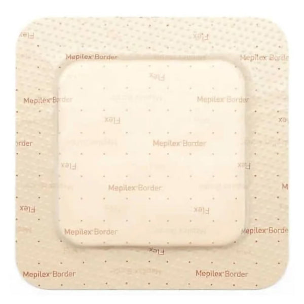Mepilex® Border Flex Foam Dressing 3 X 3 Inch With Border Film Backing Silicone Adhesive Square Sterile (1114379_BX) 5/BX