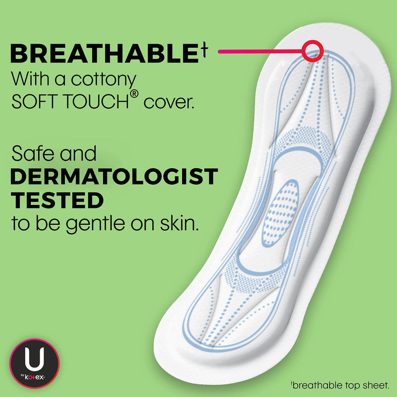 U by Kotex® Security Feminine Pad Maxi / Overnight Heavy Absorbency (971266_CS) 8/CS
