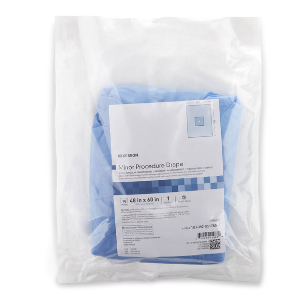 McKesson Surgical Drape Minor Procedure Drape 48 W X 60 L Inch Sterile (1101260_CS) 20/CS